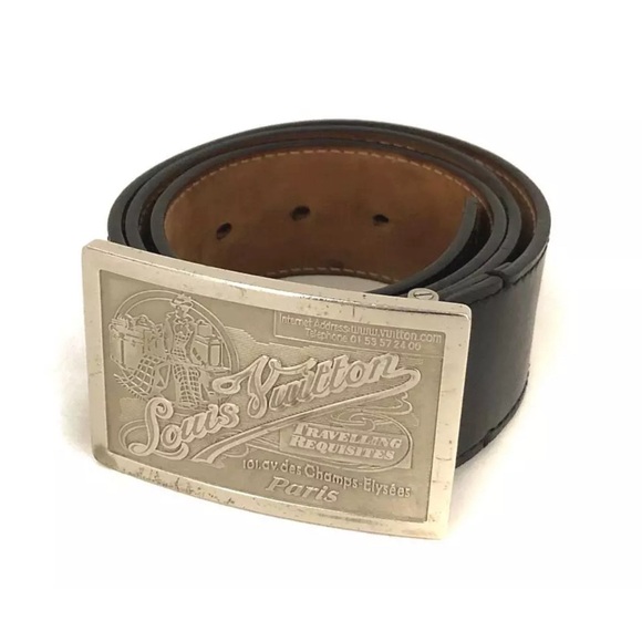 Louis Vuitton Other - Louis Vuitton Ceinture Jeans Black Leather 85cm Mens Belt